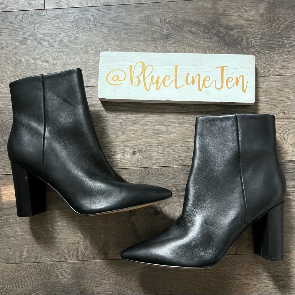 Marc Fisher Ulani Black Pointed Toe Boots NWOT